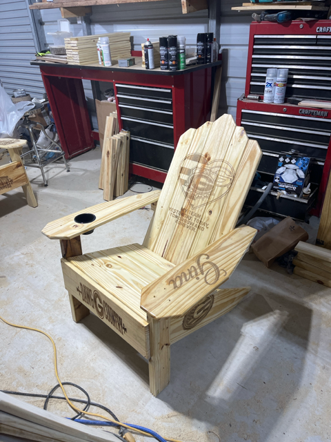Custom Adirondack Chair view 2