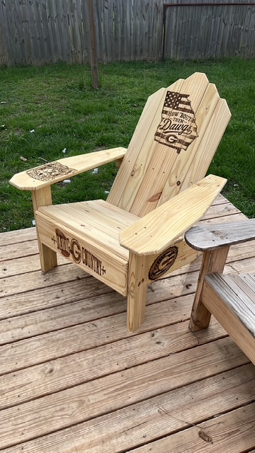 Custom Adirondack Chair view 4