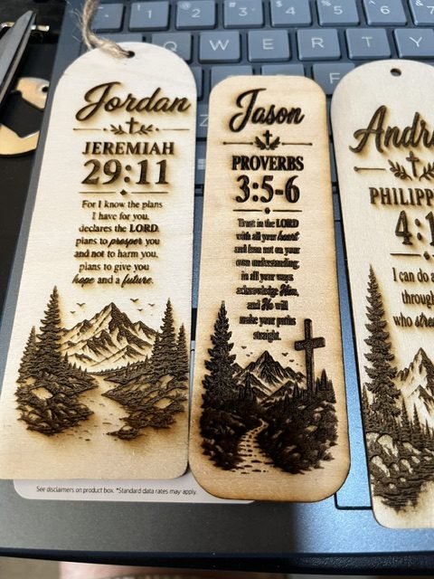 Engraved Bookmarks