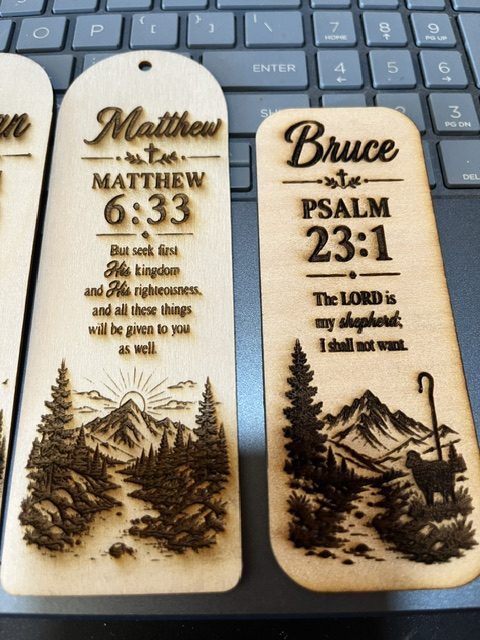 Engraved Bookmarks view 3
